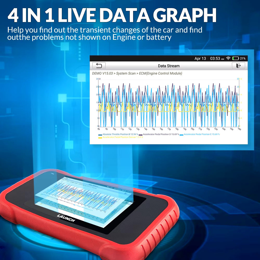 Autojen diagnostiikkalaite Launch CR129 V2.0 EVO 2026