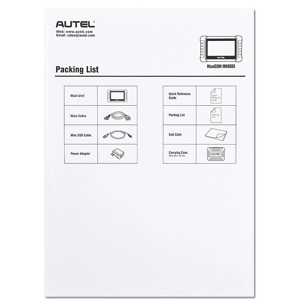 Auton diagnostiikkalaite Autel MaxiCOM MK808S 2026