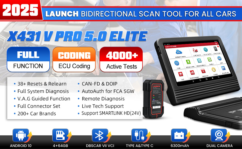 Autodiagnostiikkalaite Launch X431 V5.0 PRO Elite 2026