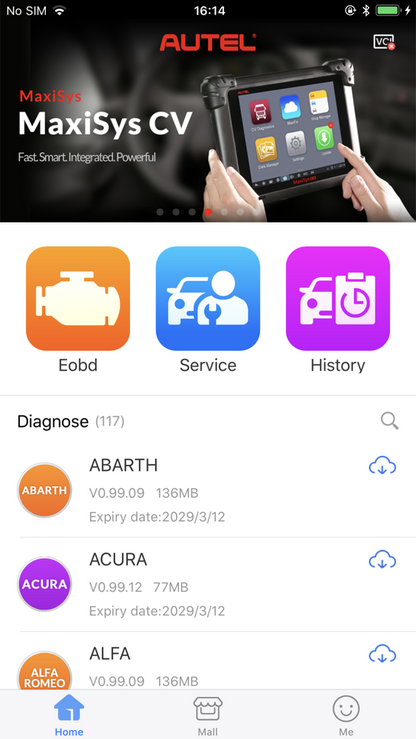 Universaali auton diagnostiikkatyökalu Autel AP200 Bluetooth