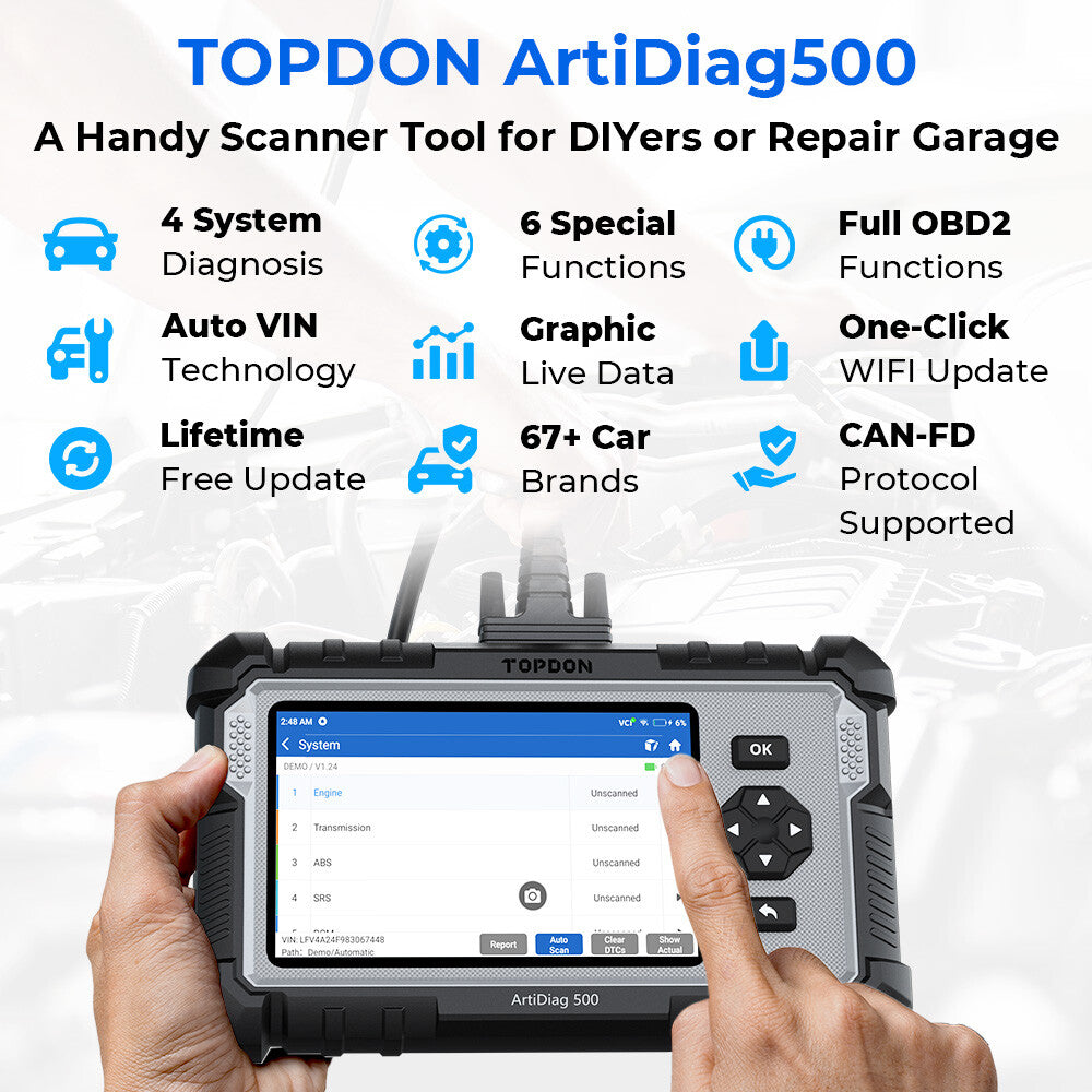 Universaali diagnostiikkalaite Topdon ArtiDiag500 Full