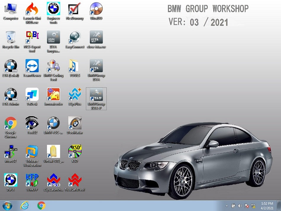 BMW ICOM NEXT WIFI + SSD ISTA D/P 2026 -kokonaisuus