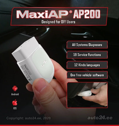 Universaali auton diagnostiikkatyökalu Autel AP200 Bluetooth