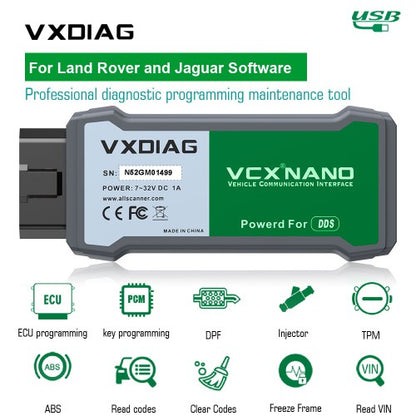 Land Rover / Jaguar VXDIAG VCX -diagnostiikkalaite
