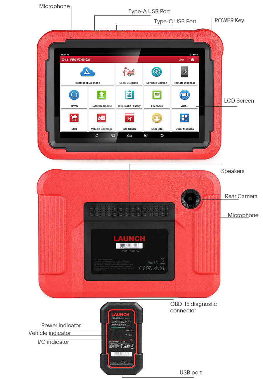 Autodiagnostiikkalaite Launch X431 PROS V5.0 2026