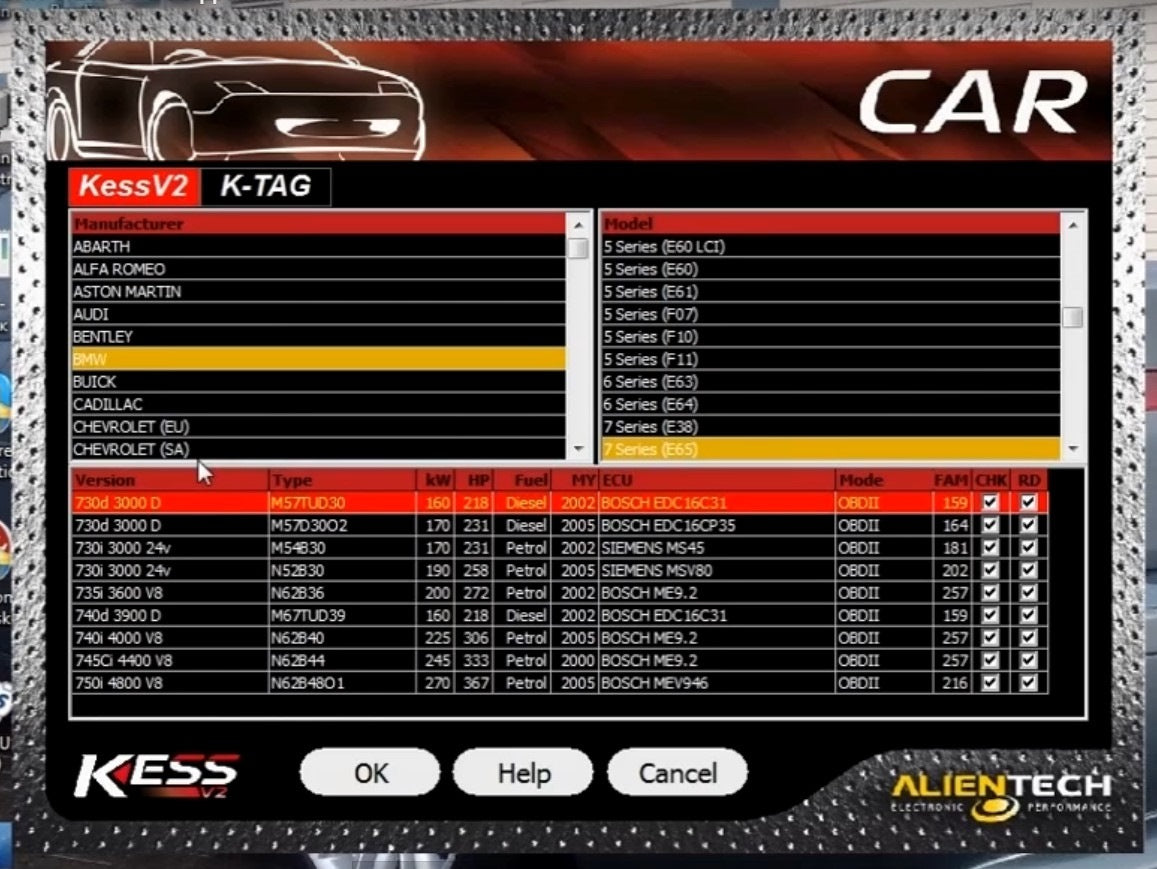 Alientech KESS V2 Master -virityssarja