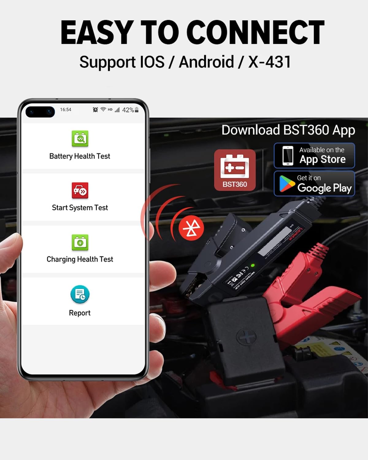 Käynnistä akkutestaaja BST360 Bluetooth X431V