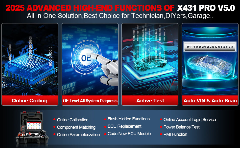 Autodiagnostiikkalaite Launch X431 V5.0 PRO Elite 2026