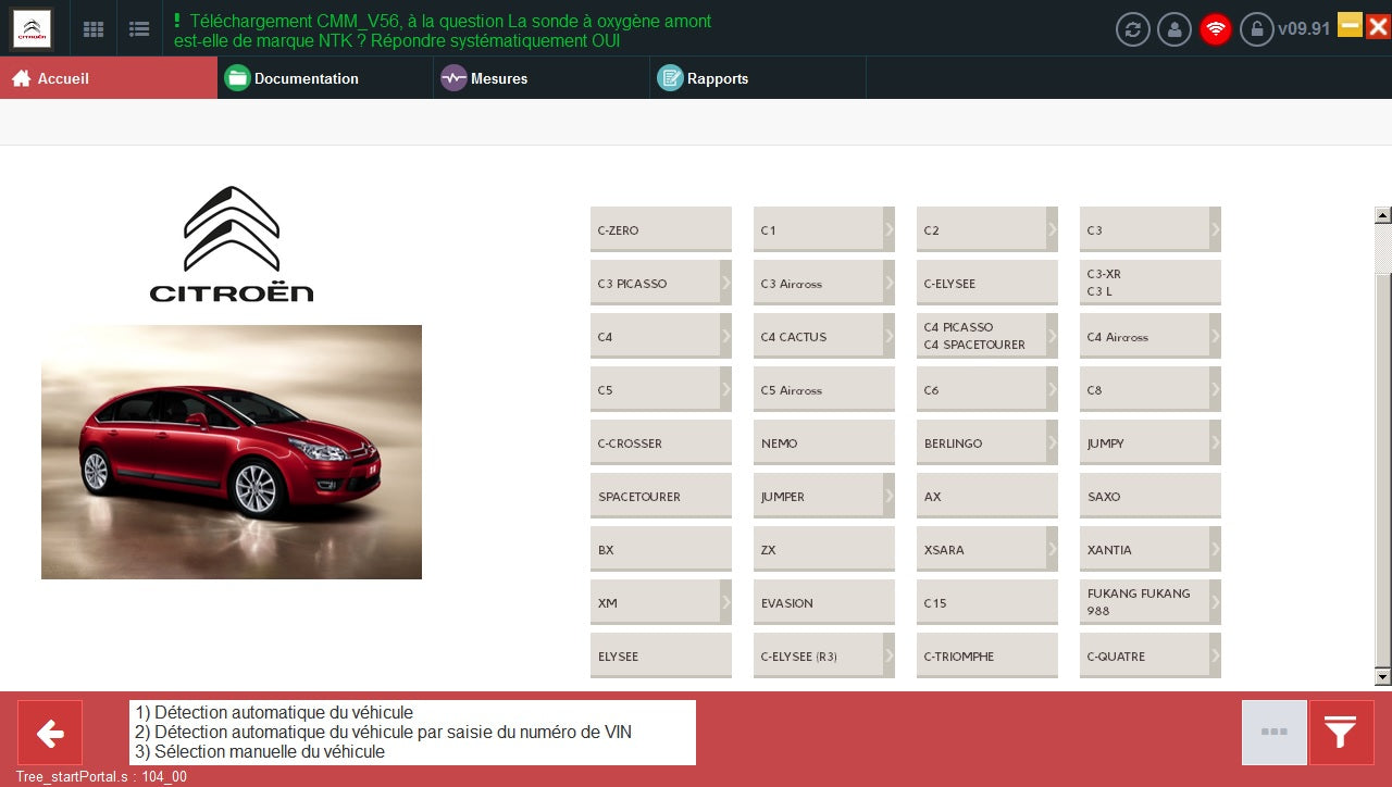 Citroen/Peugeot-diagnostiikkalaite Lexia 3 PP2000 WIFI