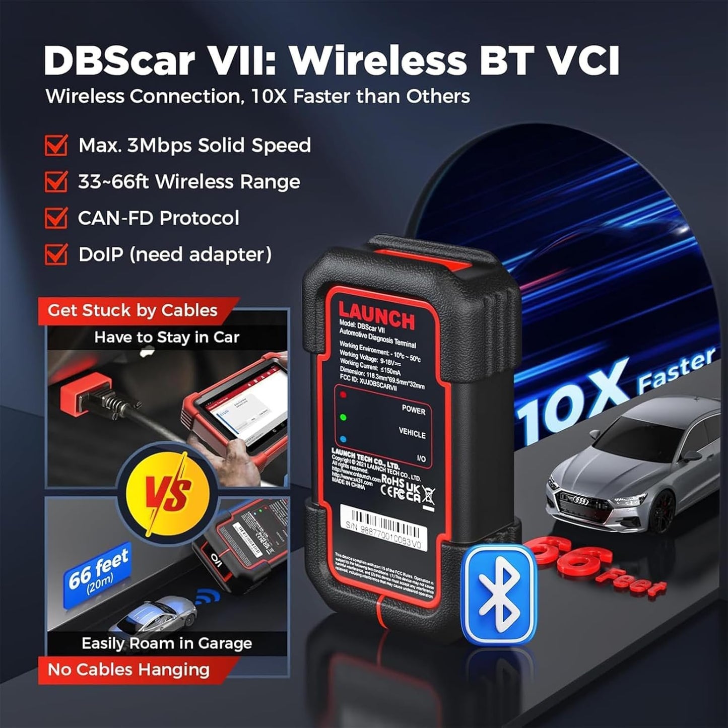 Autodiagnostiikkalaite Launch CRP919X Bluetooth 2026