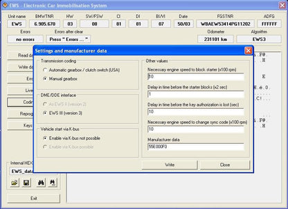 Diagnostiikkalaite BMW Scanner 1.4.0 E36 E38 E39 E46 E53 E83