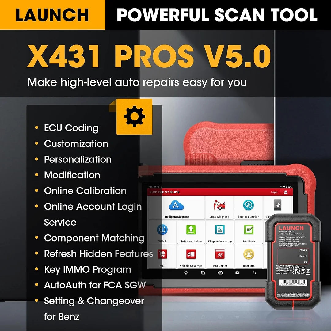Autodiagnostiikkalaite Launch X431 PROS V5.0 2026