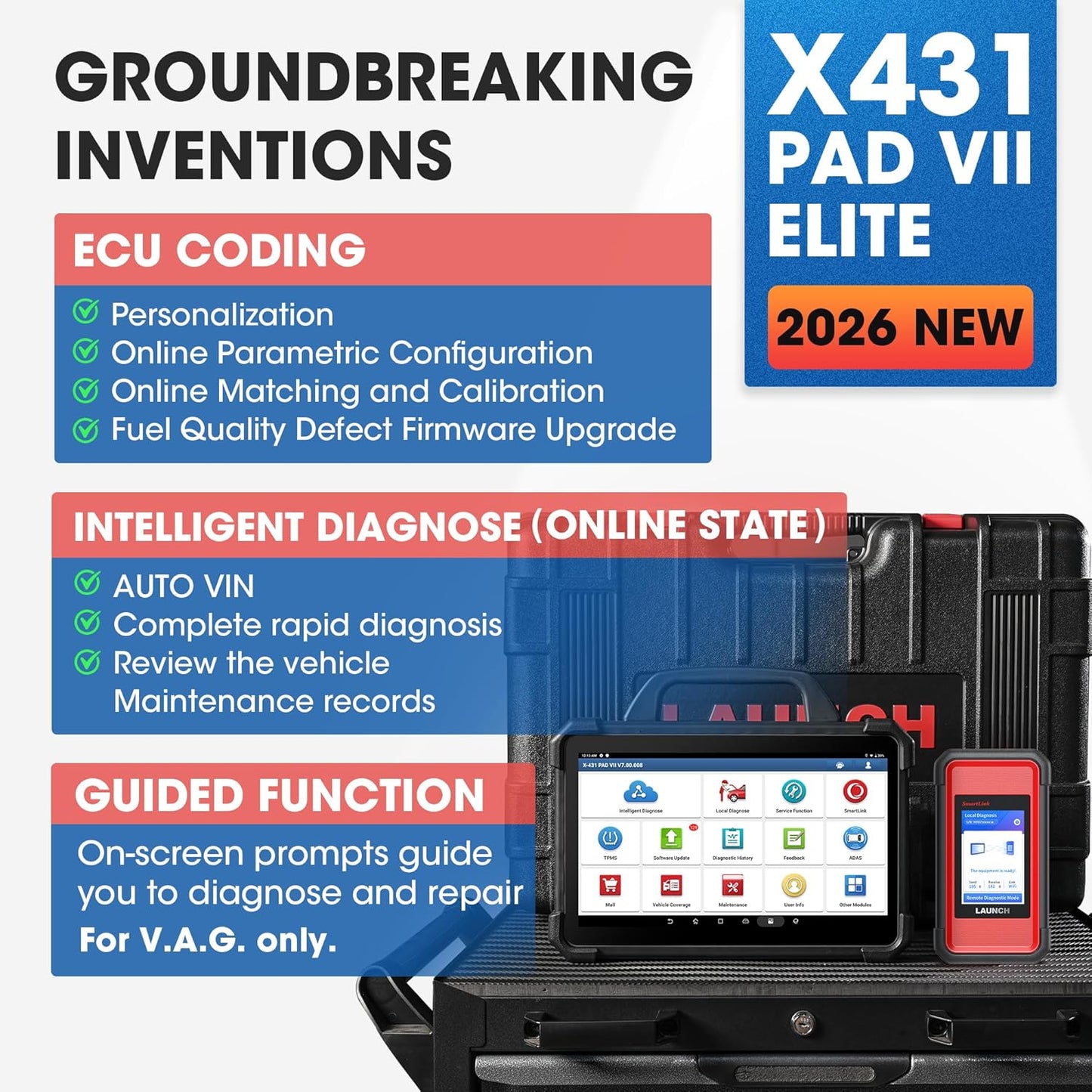 Launch X431 PAD 7 2025 - ajoneuvodiagnostiikkalaite