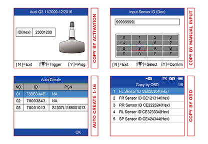 Rengaspaineantureiden TPMS-laite Autel MaxiTPMS TS508 Wifi