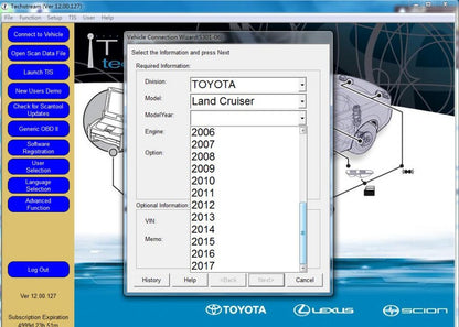 Toyota/Lexus diagnostiikkalaite MINI-VCI