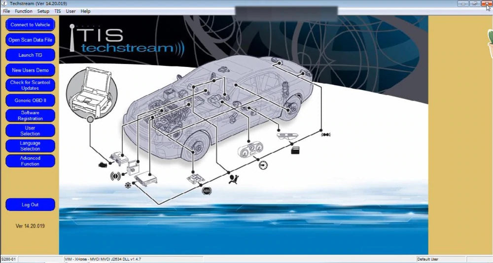 Toyota/Lexus diagnostiikkalaite MINI-VCI