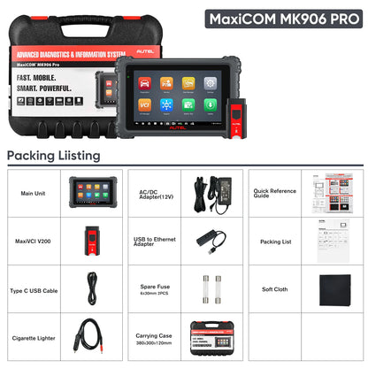 Autojen diagnostiikkalaite AUTEL MaxiCOM MK906 PRO