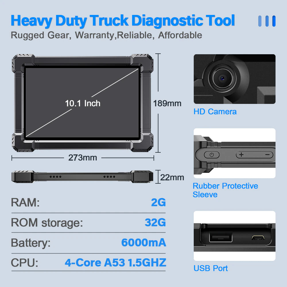 ANCEL X7 HD kuorma-autojen diagnostiikkalaite, Bluetooth, 2025