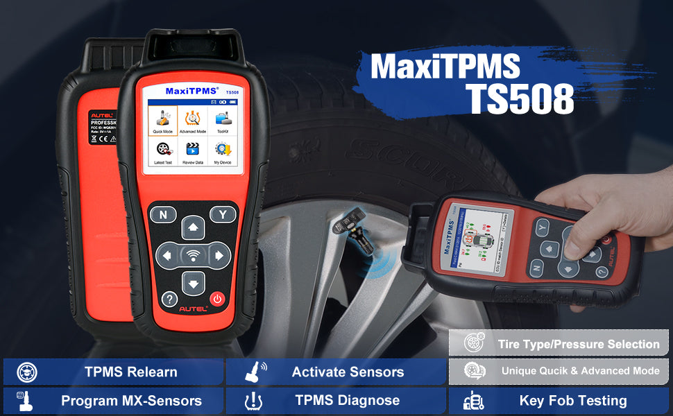 Rengaspaineantureiden TPMS-laite Autel MaxiTPMS TS508 Wifi