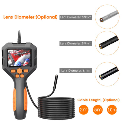 Digital Endoscope Camera LCD 2.8" 2M 1080P IP68