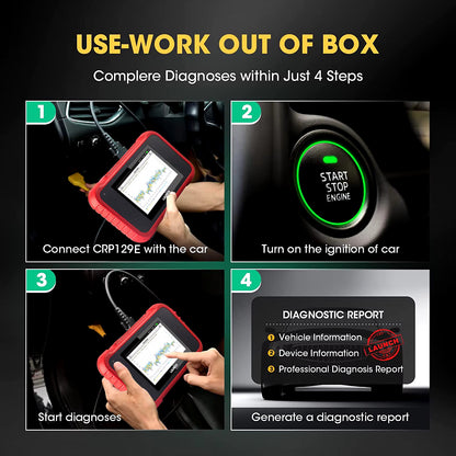 Autojen diagnostiikkalaite Launch CR129 V2.0 EVO 2026