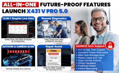Autodiagnostiikkalaite Launch X431 V5.0 PRO Elite 2026