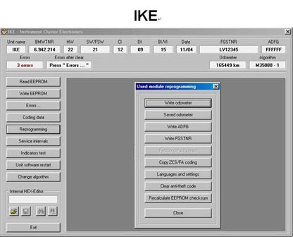 Diagnostiikkalaite BMW Scanner 1.4.0 E36 E38 E39 E46 E53 E83