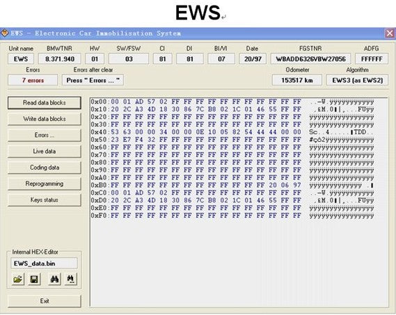 Diagnostiikkalaite BMW Scanner 1.4.0 E36 E38 E39 E46 E53 E83