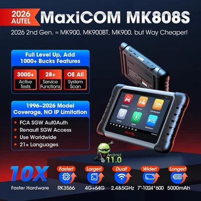 Auton diagnostiikkalaite Autel MaxiCOM MK808S 2026