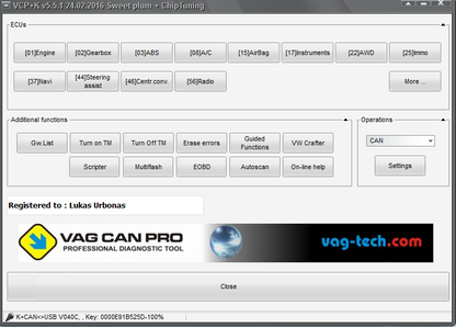 VAG CAN PRO diagnostiikkakaapeli/-laite VW AUDI SEAT SKODA